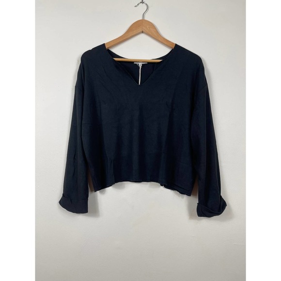 Z Supply Alpine Marled Pullover in Black Size XS - Picture 3 of 10